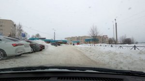 Снежные улицы По городу на машине Козловка 19-20 02 2026