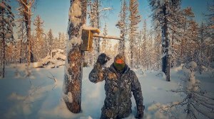 ОДИН В ТАЙГЕ. ОТ РАЗОЧАРОВАНИЯ НА ОХОТЕ ДО УДОВОЛЬСТВИЯ У МАНГАЛА. ОХОТА НА СОБОЛЯ. ПО ПУТИКУ.