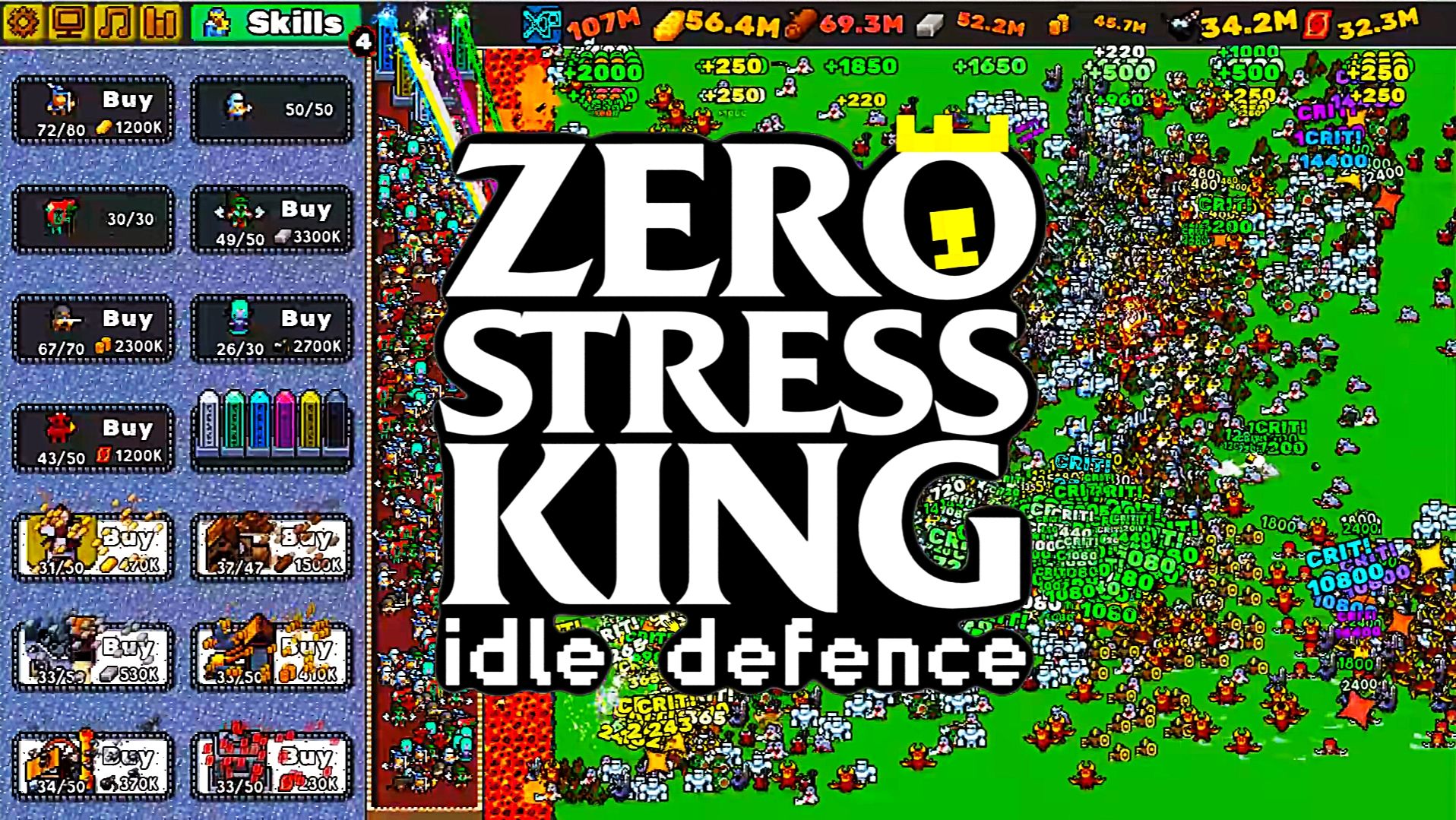 КОРОЛЬ ОБОРОНЫ | Zero Stress King Idle Defense смотреть онлайн