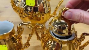 НАШЛА ЗОЛОТОЙ СЕРВИЗ. ХОТИТЕ УВИДЕТЬ ЭТУ КРАСОТУ_(Барахольщица в Германии)