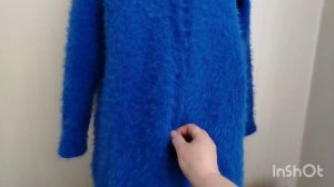 154).22.02.26.г.Вяжу 🧶 связала 🧶 буду вязать 🧶.кардиган пальто цвет ультрамарин.🧶