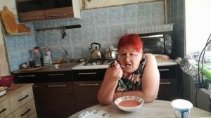 Жизнь пенсионеров. Обед.