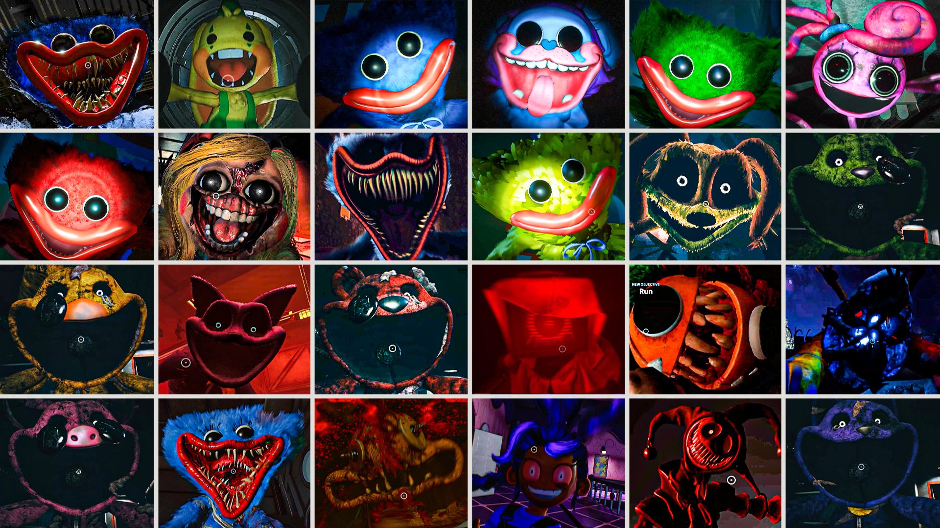 Poppy Playtime Глава 1,2,3,4,5 - Все Скримеры смотреть онлайн