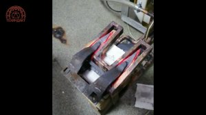 Установка ТВЧ закалочная INDUCT-H40. Закалка вилки тракторной косилки