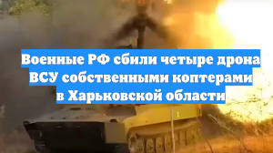 Военные РФ сбили четыре дрона ВСУ собственными коптерами в Харьковской области