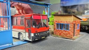 Макет города 1:43 автобаза с машинками. Детальный обзор часть 1. Про машинки