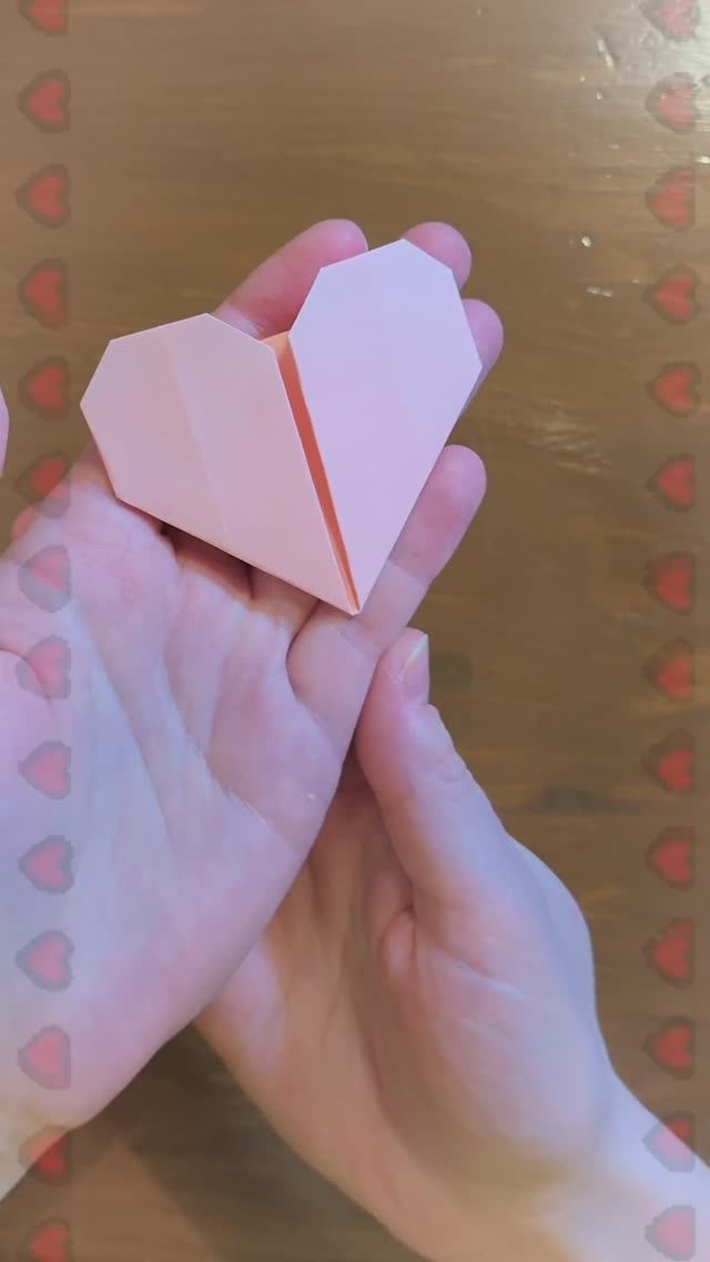 Простое оригами СЕРДЦЕ | Валентинка из бумаги своими руками ❤️ #heart #diy #foryou