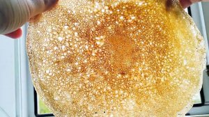 Тонкие блинчики на молоке из цельнозерновой муки🥞