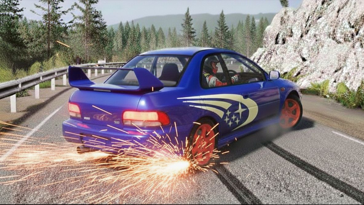 BeamNG Drive - Аварии и провалы в ралли смотреть онлайн