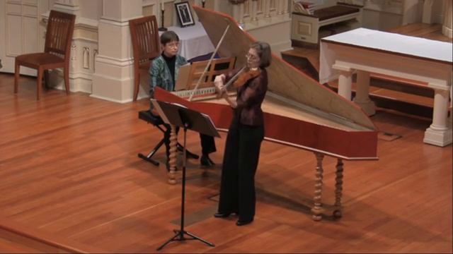 JS Bach Sonata in A Major for Violin and Harpsichord BWV 1015 Presto смотреть онлайн
