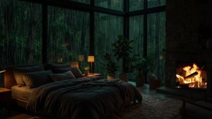 🔴 ПРЯМОЙ ЭФИР Расслабляющая ночная атмосфера в тёплой хижине | Сон, учёба и расслабление