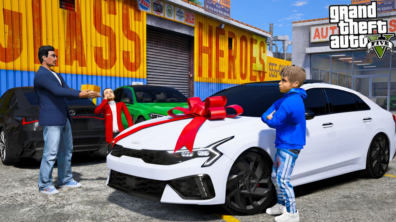 ОТЕЦ И СЫН В GTA 5 - КУПИЛ СЫНУ НОВУЮ KIA K5! СЫН НАТРАВИЛ ОХРАННИКОВ НА БРАТА! 🌊ВОТЕР смотреть онлайн