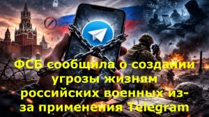 ФСБ сообщила о создании угрозы жизням российских военных из-за применения Telegram