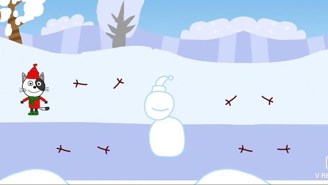 Три Кота | Игра Для Детей | Снежные Скульптуры