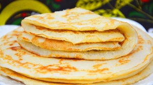 🥞 Толстые дрожжевые блины – как в детстве! Готовьте сразу двойную порцию!