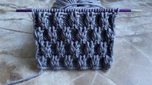 ОБЪЕМНЫЙ УЗОР СПИЦАМИ ДЛЯ ШАПКИ, СВИТЕРА ИЛИ КОФТЫ. УЗОР ДЛЯ ЗИМНИХ ВЕЩЕЙ