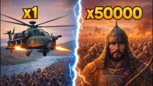ВЕРТОЛЁТ МИ-28 VS 50 000 МОНГОЛОВ — битва за переправу на реке Шайо, 1241 год