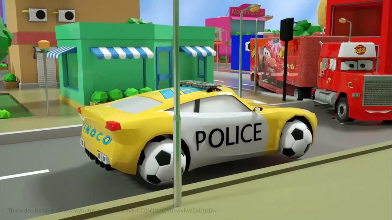 Изучайте формы с помощью яиц-сюрпризов Молнии Маккуин собирайте шины ремонтируйте колеса для тачки смотреть онлайн