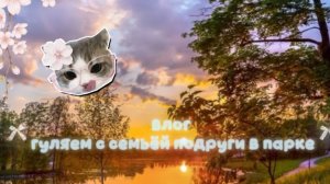 🌳🍃влог с семьёй подруги в парке🌳🍃