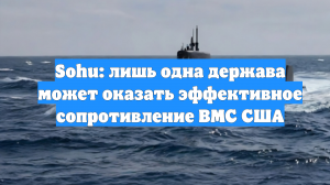Sohu: лишь одна держава может оказать эффективное сопротивление ВМС США