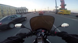 #1 мотопрогулка по Питеру на stels flex 250