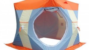 Обзор зимней палатки для рыбалки. Митек Нельма Куб 2 Люкс с внутреним тентом.