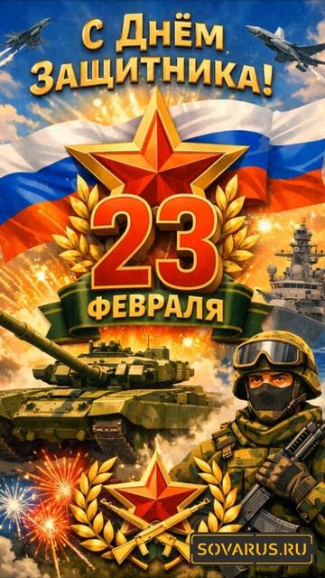 С Днём защитника Отечества 23 февраля — песня