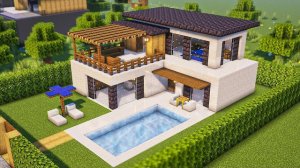 Современный дом для Майнкрафта - Туториал