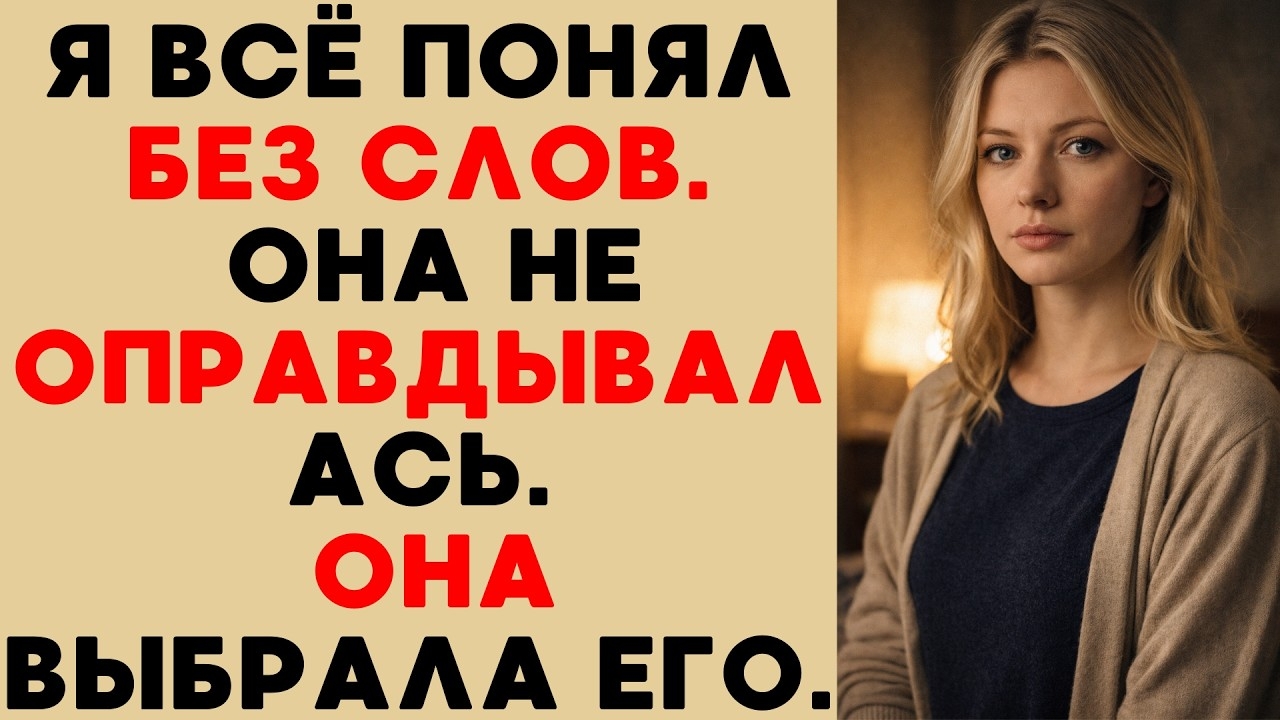 ОНА НЕ ОПРАВДЫВАЛАСЬ, ОНА ВЫБРАЛА ЕГО.... смотреть онлайн