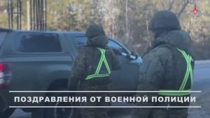 Поздравление военных водителей военнослужащими ВАИ