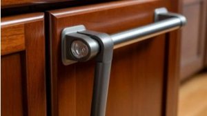 Как правильно установить газлифт на дверцу шкафа.