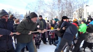 Спортивные соревнования на масленичные гуляния в городе Вязники. Съемка 22.02.2026