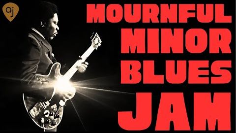 Mournful A Minor Blues Jam ｜ B.B. King Style Guitar Backing Track смотреть онлайн
