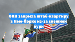 ООН закрыла штаб-квартиру в Нью-Йорке из-за снежной бури
