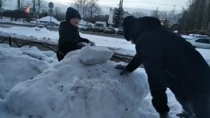 башня из снега