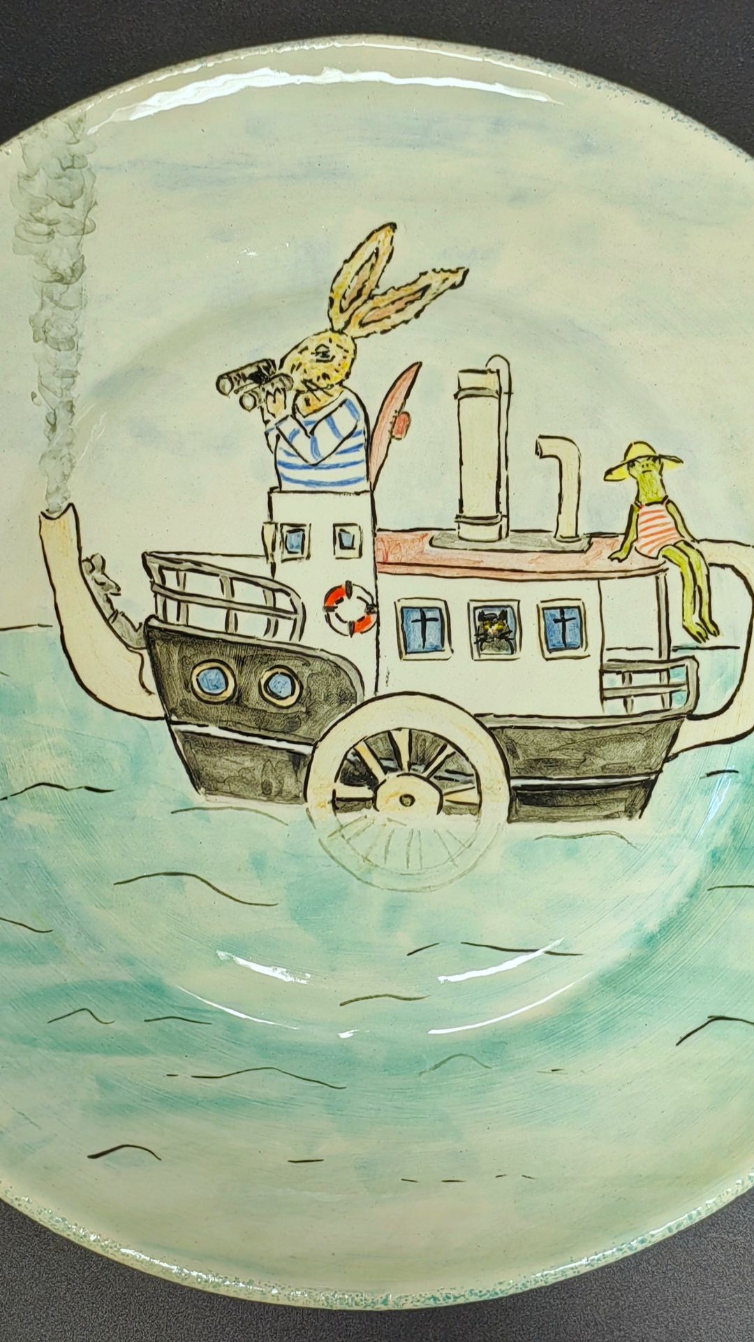 Тарелочка "Большое путешествие - путь в Патагонию"