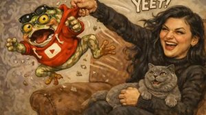 Boltalkina. Анжелика Снежинская. Жаба за тобой внимательно следят. Заглянула в штаны Коке.