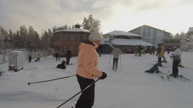 ЗОЛОТАЯ ДОЛИНА .СНЕЖНЫЙ .КРАСНОЕ ОЗЕРО Как мы катались на лыжах 16.02.26