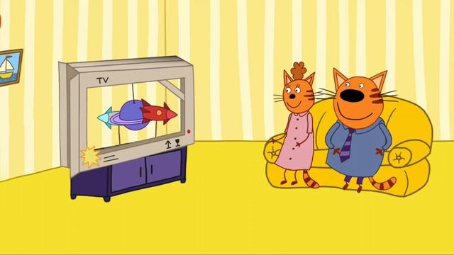 Три Кота Домашнее Телевидение | Игра Для Детей | Три Кота Мультфильм