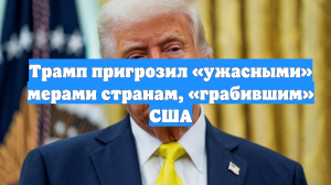 Трамп пригрозил «ужасными» мерами странам, «грабившим» США