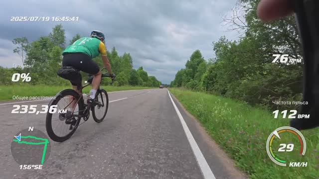 Дождевые км бревета "К Истоку Днепра 600" смотреть онлайн