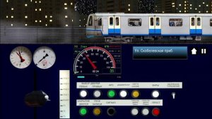 симулятор московского метро 2д поездка по Бутовской линии на поезде 81.760 ока
