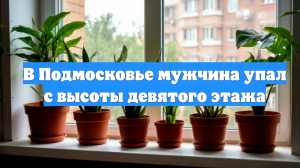 В Подмосковье мужчина упал с высоты девятого этажа