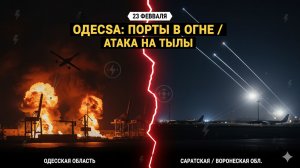 ОДЕССА В ОГНЕ: МОЩНЫЙ УДАР ПО ПОРТАМ В НОЧЬ НА 23 ФЕВРАЛЯ!