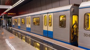 Поездка по Солнцевской линии на составе 81-760 (старом) - 19.11.2022. №37167