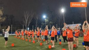 Массовое обливание холодной водой прошло в Хабаровске