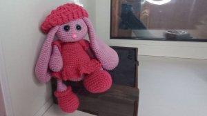 Вяжем крючком ЗАЙКУ . часть 3 - ушки