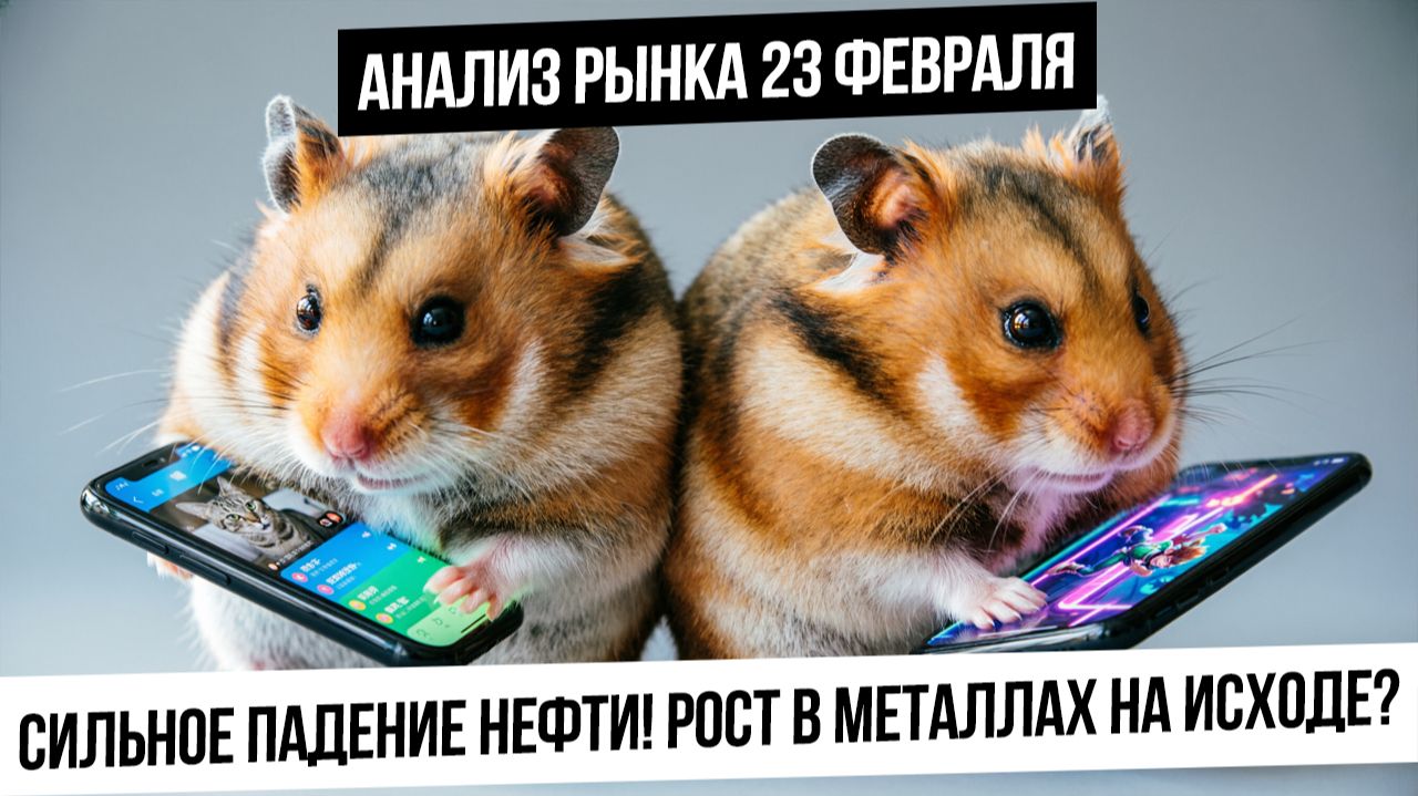 Анализ рынка 23 февраля. Нефть падает! Рынок РФ жет коррекция? рост в металлах заканчивается? смотреть онлайн