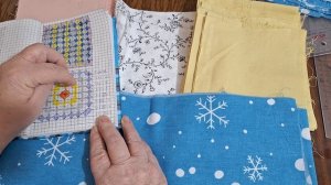 Новое одеяло. Мешки с синтепоном. Вязание продолжается.