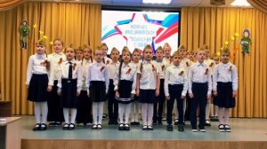 С Днём защитника Отечества! Младший сын выступает!